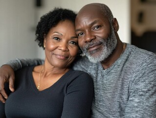 Obraz premium A Warm Embrace: A Couple Sharing a Moment