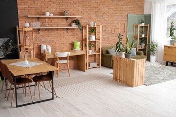 Modern interior of living room
