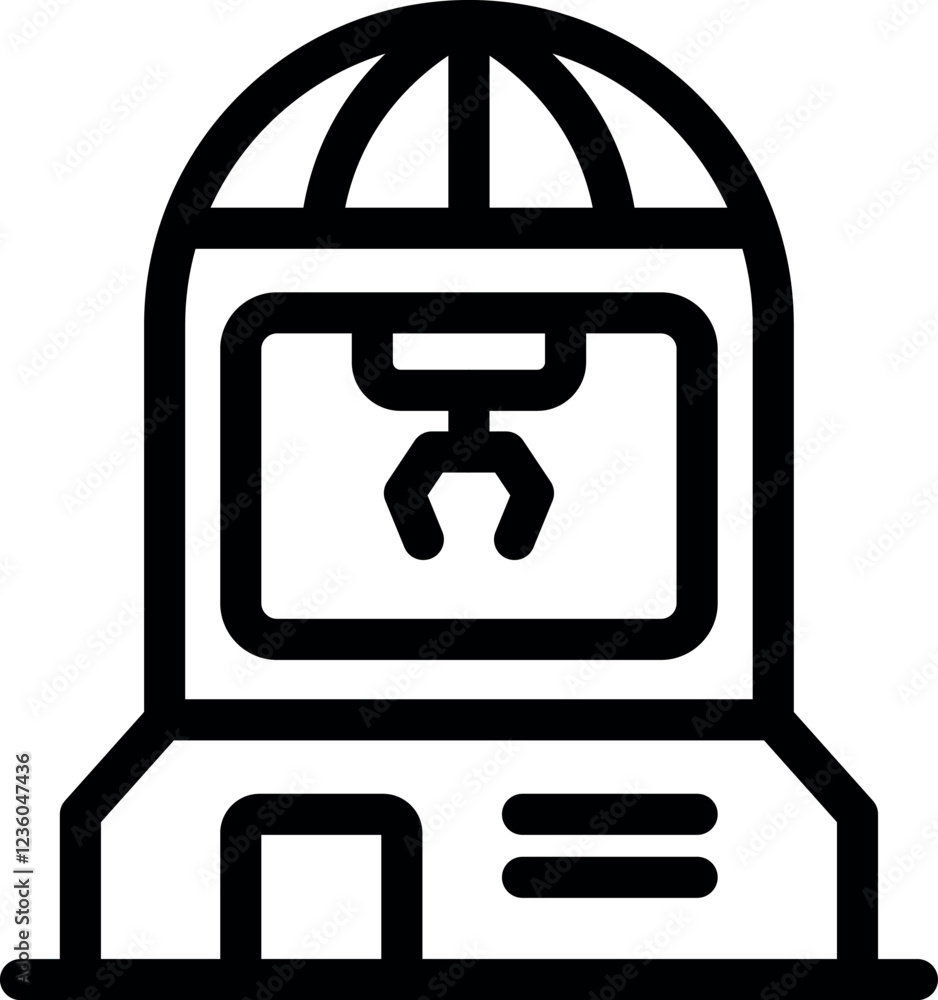 Poster futuristic 3d printer creating innovative prototypes using cutting edge technology