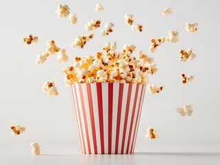 Popcorn explosion kitchen food photography bright aerial snack delight