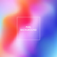 Gradient pixel texture abstract background with colorful color	