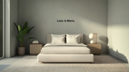 Minimalist Bedroom Interior Design Less is More