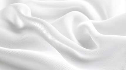 White fabric, draped, studio, soft light, textile background