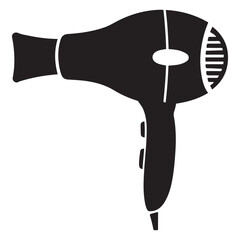 Hair Dryer Silhouette vector illustration, Silhouette Vector Illustration