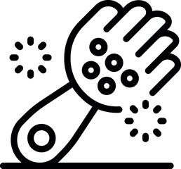 Baby rattle toy spreading sparkling dust, creating a playful and magical atmosphere for infants