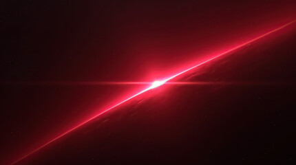 Fototapeta premium Neon red light. Abstract red and black wallpaper. Futuristic background, with a beam of light in space. Abstract motion illustration.