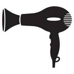 Hair Dryer Silhouette vector illustration, Silhouette Vector Illustration