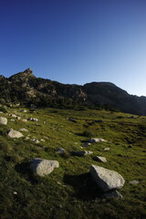 Evening in the summer_ Spanish Pyrenees Mountains