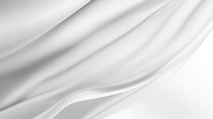 Obraz premium White fabric flowing, studio backdrop, smooth texture, elegant design, website background