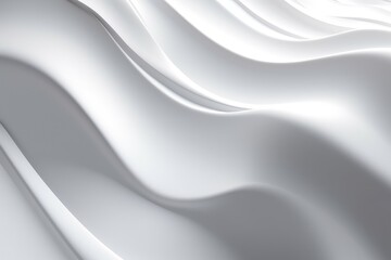 Fototapeta premium Abstract White Wave Pattern Background