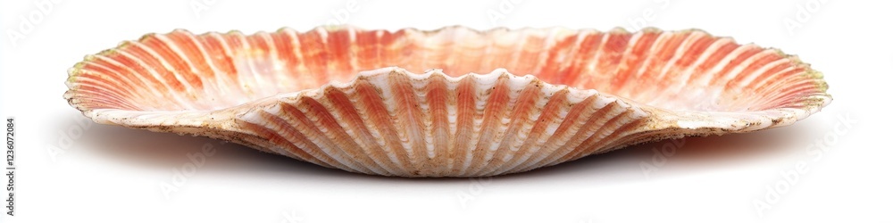 Aufkleber a close-up view of a single shell on a white surface