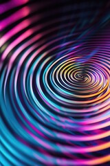 Fototapeta premium Colorful spiral design against a dark background