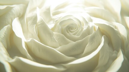 Close-up ivory rose, soft light, studio backdrop, wedding invitation
