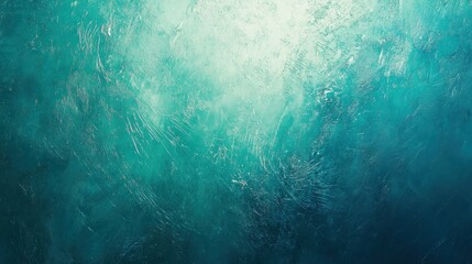 Teal abstract textured painting, studio light, background blur, website design