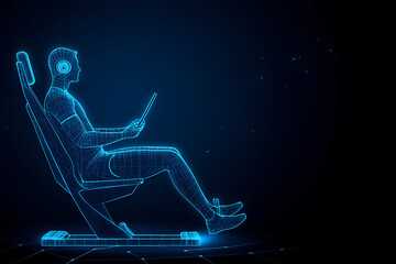 A vector illustration of a fitness trainer monitoring a workout session, providing guidance and motivation to the athlete