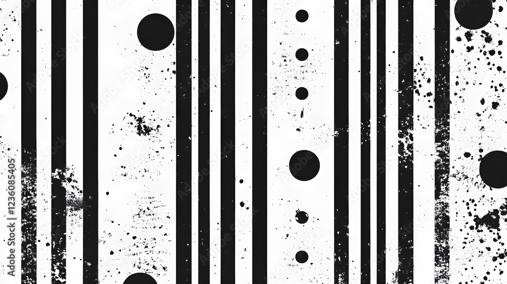 Aufkleber a captivating abstract artwork featuring a striking monochromatic palette bold geometric patterns an