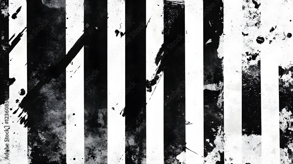 Poster a captivating abstract background featuring a striking black and white grunge texture pattern with d