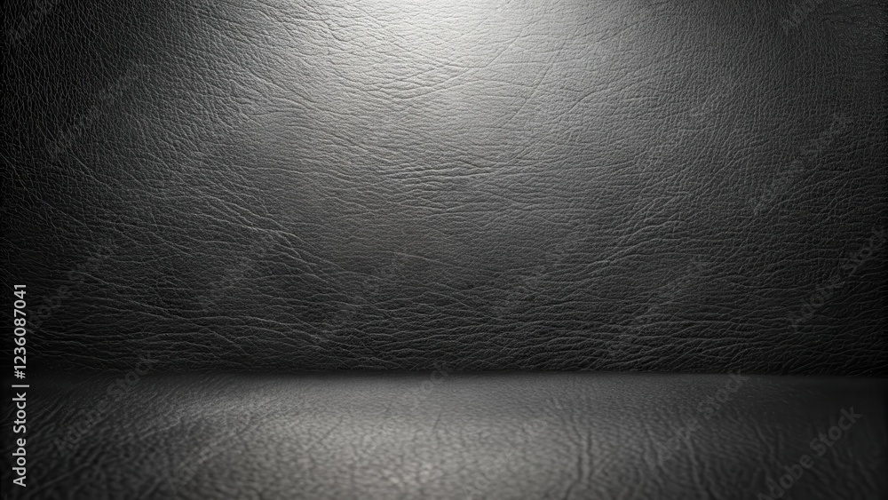 Aufkleber dark leather texture background with subtle light and shadows