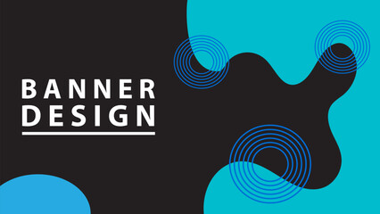 Modern Banner Design with black colors