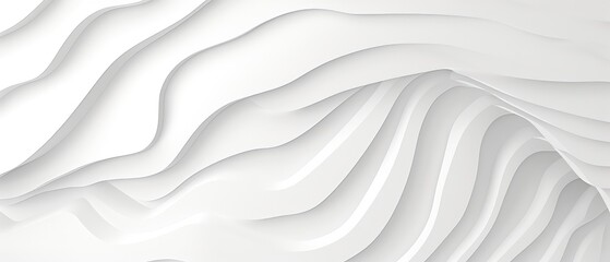 Obraz premium Elegant White Wavy Abstract Background Design