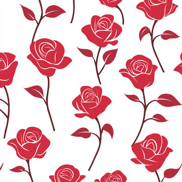 seamless background with roses