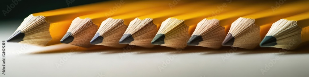 Poster a group of pencils arranged neatly on a desk