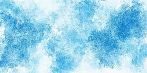 Obraz premium Tranquil Abstract Watercolor Background in Shades of Blue, Turquoise, Teal, Mint, and Cyan with Soft White Accents for Creative Use