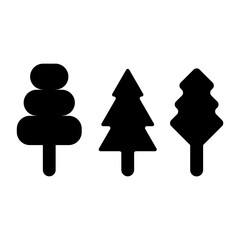 tree simple silhouettes
