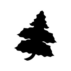 Leaf simple silhouette