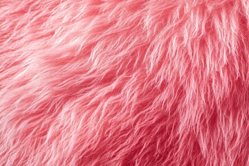Fototapeta premium A detailed view of a pink, fluffy animal's face