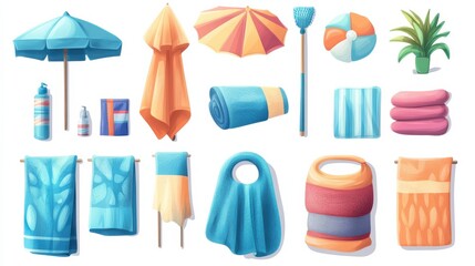 Vibrant Poolside Accessories and Summer Essentials Collection