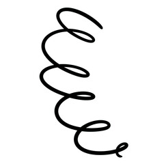Spiral Line Art Illustration