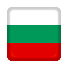 Obraz premium Bulgaria flag cube pin and badge