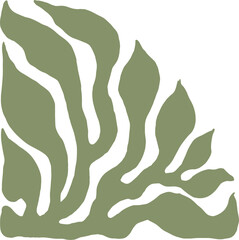 corner leaf border illustration