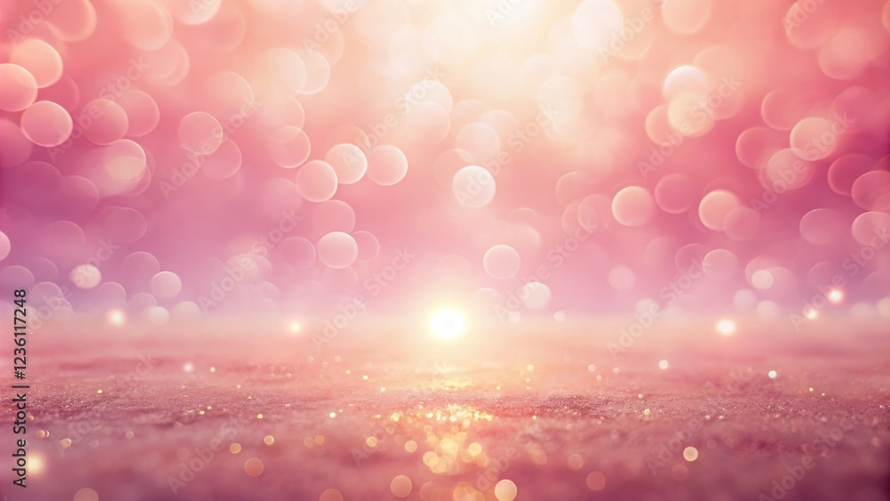 Poster a sparkling, iridescent backdrop with a soft glow, perfect for showcasing luxurious products or crea