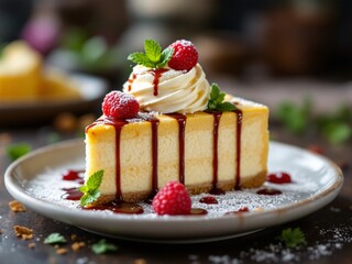 Dessert, sweetness in the mouth.	


