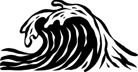 drawing wave illustration