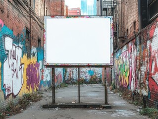 Alley Billboard Graffiti