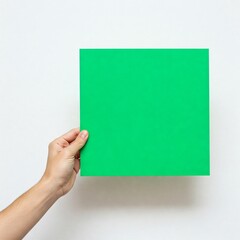 Obraz premium hand holding blank paper