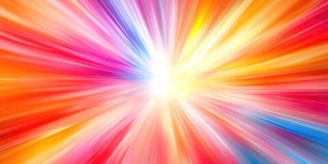 Obraz premium Radiant burst of vibrant hues in a dynamic design, perfect for energetic themes.