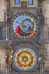 Astronomical clock Old Town Square in Prague Czech republic