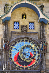 Astronomical clock Old Town Square in Prague Czech