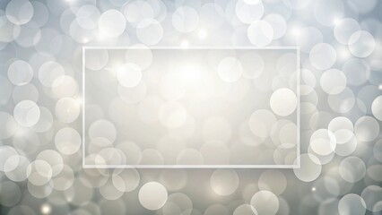 Abstract bokeh background with a white frame, perfect for text or design elements.