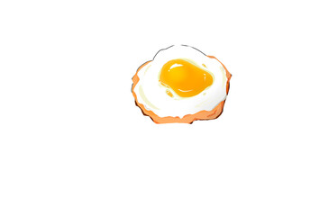 Fried egg  illustration