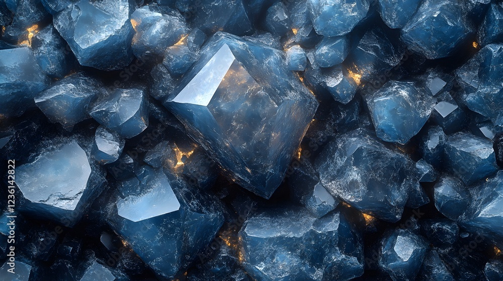 Aufkleber mesmerizing crystalline formations in captivating frost like patterns