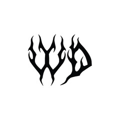 WD monogram logo design letter text name symbol monochrome logotype alphabet character simple logo