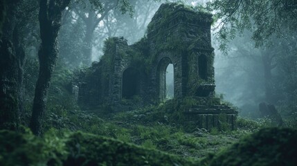 Old Ruin in Forest