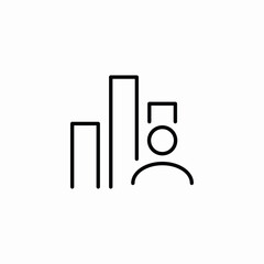 presentation business growth icon vector sign