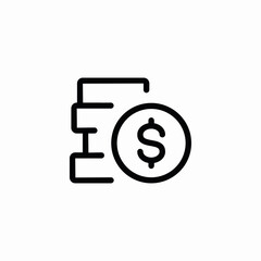 coin money icon vector sign