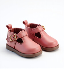 Adorable 3D Kids Shoes, Joyful and Fun Footwear Character on White Background
